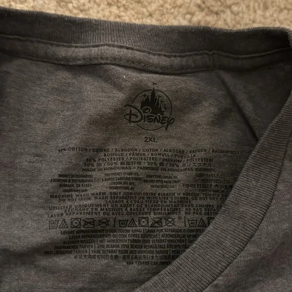 Mickey Mouse Men’s Disney Shirt in Dark Gray - Picture 3 of 4